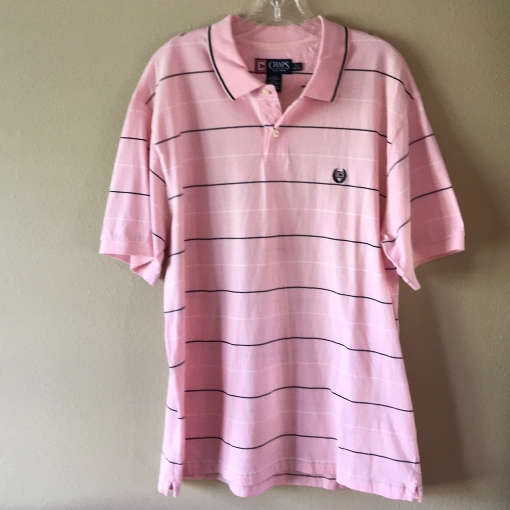 Chaps Light Pink Polo Shirt